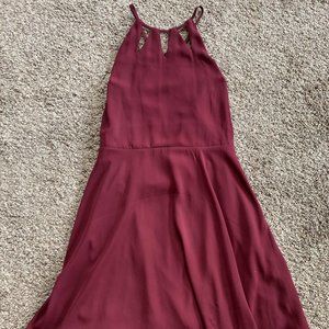 The Limited Maroon Cocktail Dress